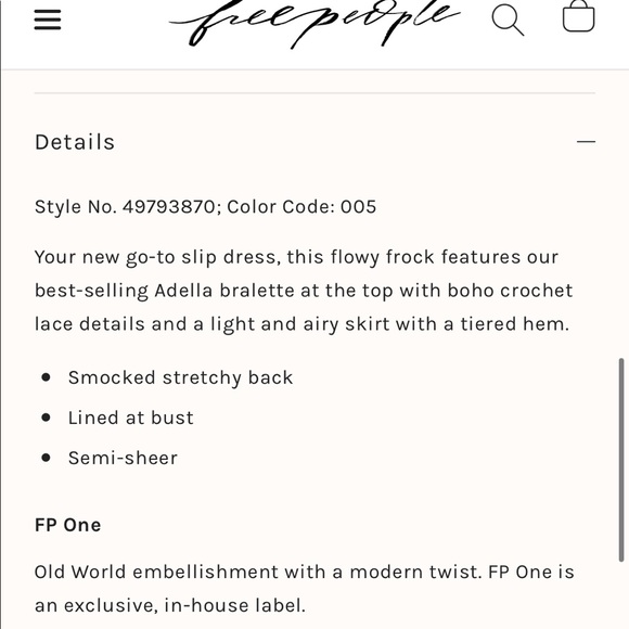 Free People FP One Adella Mini Slip Dress Charcoal - Picture 4 of 11